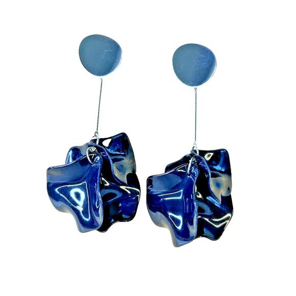 Paparazzi Petal Pathways Black Post Earrings P5PO-BKXX-146XX - Picture 1 of 9